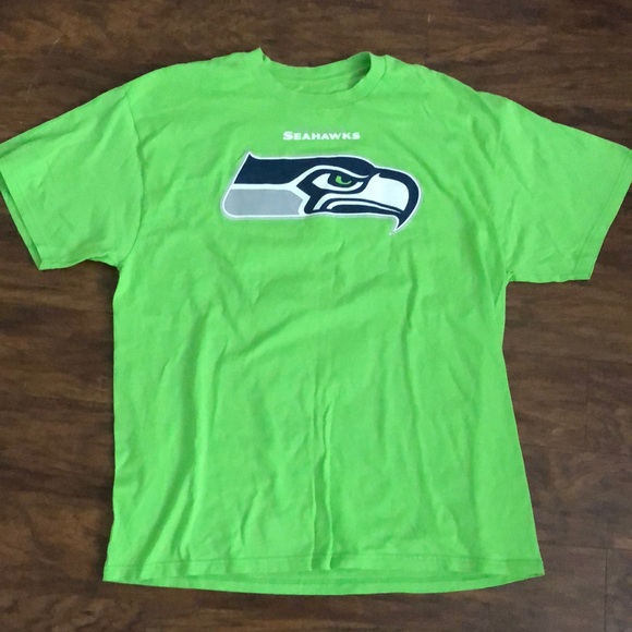 NFL Team Apparel Green Seattle Seahawks' Russell Wilson 3 Tee Shirt Size XL - Picture 1 of 3